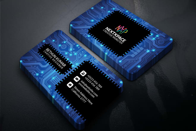 I will design business card fast