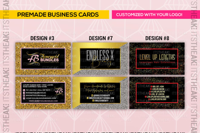 I will design business cards for your beauty or fashion business
