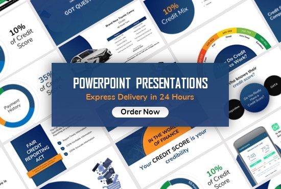 I will design business powerpoint presentation template or google slides