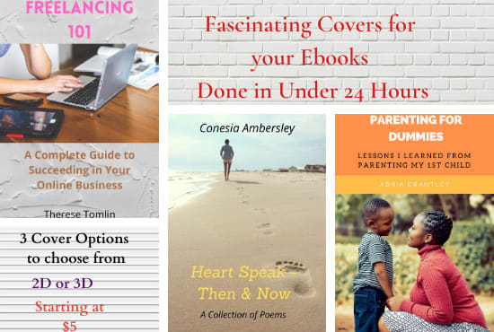 I will design captivating covers for your ebooks in 2d and 3d