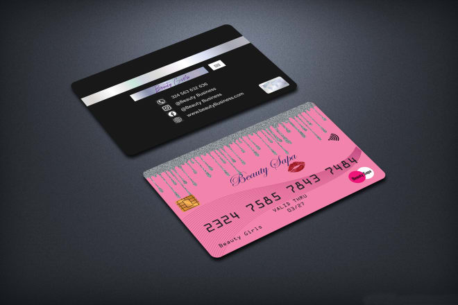 I will design credit card style business card design within 1 hour