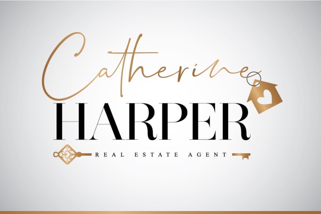 I will design fancy real estate signature logo and branding kit