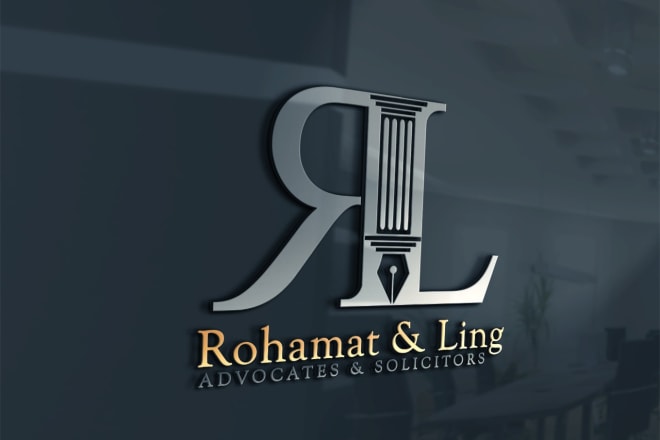 I will design modern business logo for lawyer attorney law firm