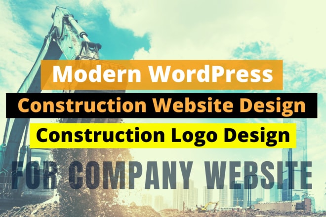 I will design modern construction website or company website