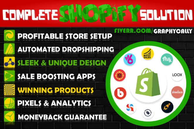 I will design profitable dropshipping shopify store or shopify website