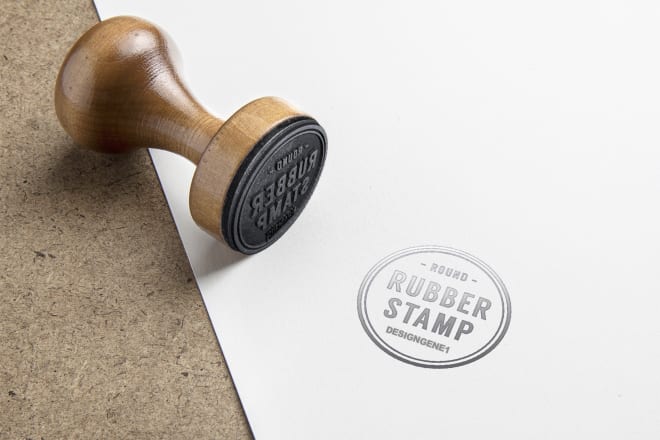 I will design rubber stamp for you or company