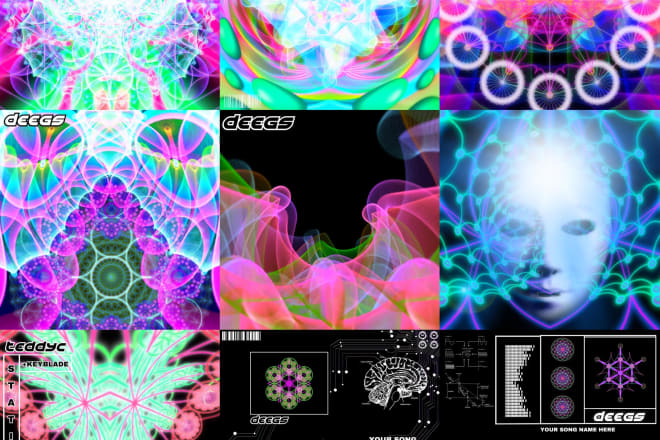 I will design sacred geometry,psychedelic artwork 4 anything