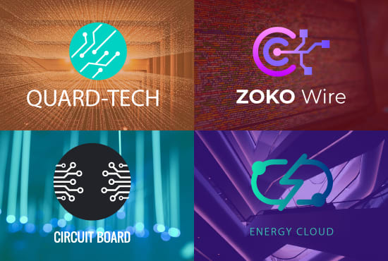 I will design stunning tech logo for your company