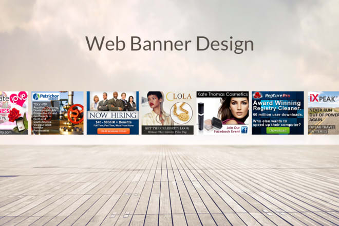 I will design web banner with free html source files