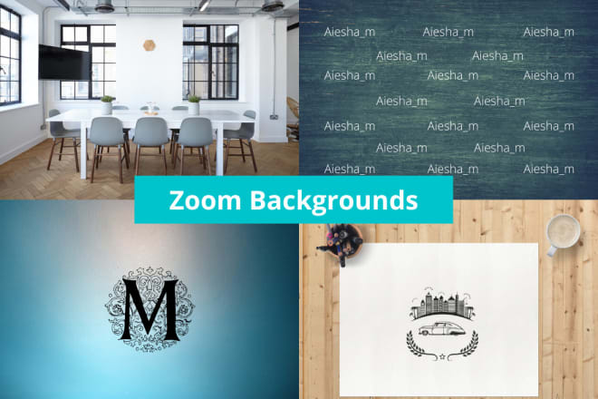 I will design zoom background customized for you
