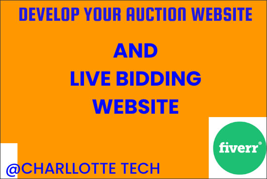 I will develop complete auction website, live bidding website