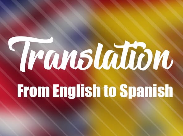 I will do a professionally translation from english to spanish