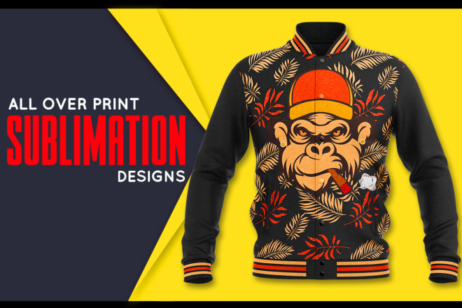 I will do all over print, sublimation designs for hoodie, t shirt, tank top, legging