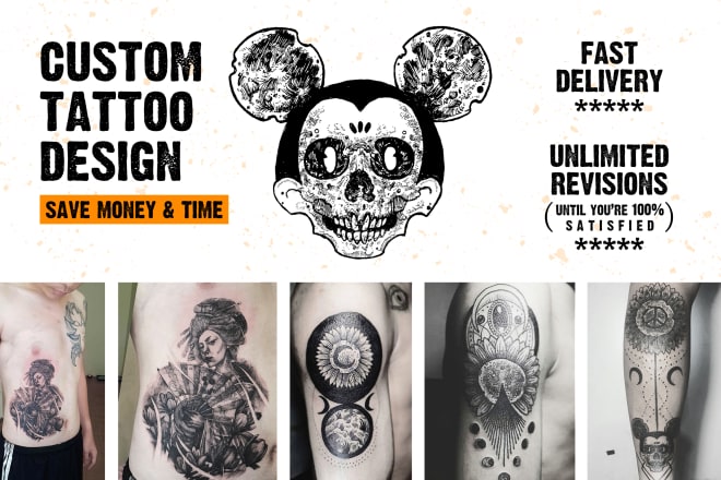 I will do custom design for your tattoo