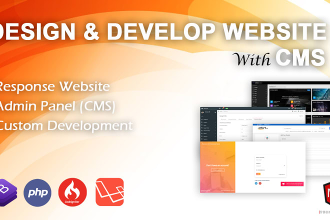 I will do develop any website with cms using php