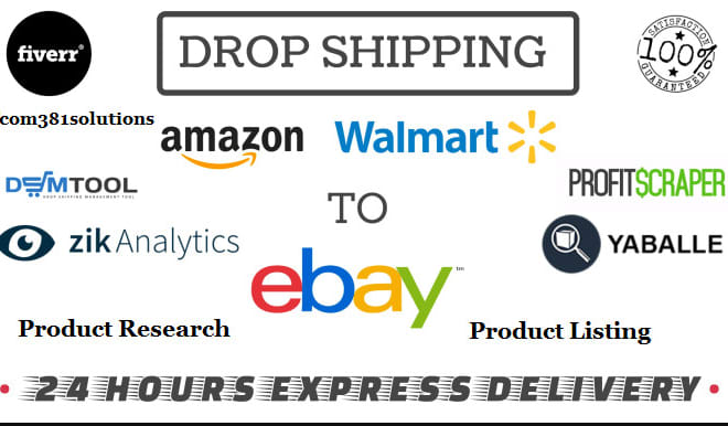 I will do ebay drop shipping product research and listing