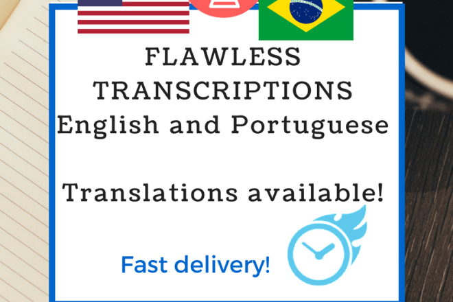 I will do flawless 15 min audio or video transcription within 24h