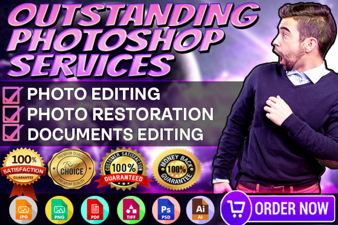 I will do photo manipulation, restoration and any photoshop service
