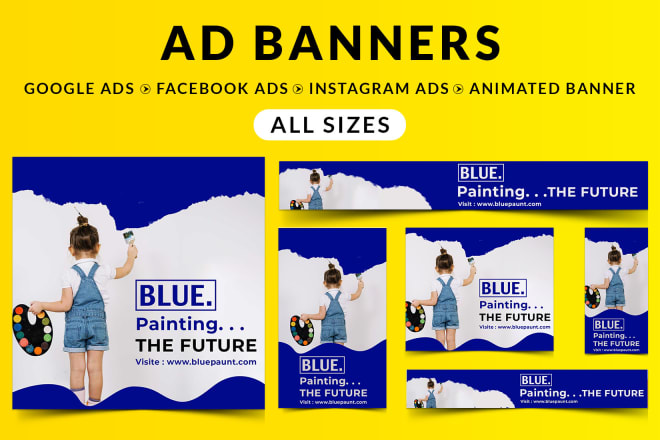 I will do professional web banner for ads