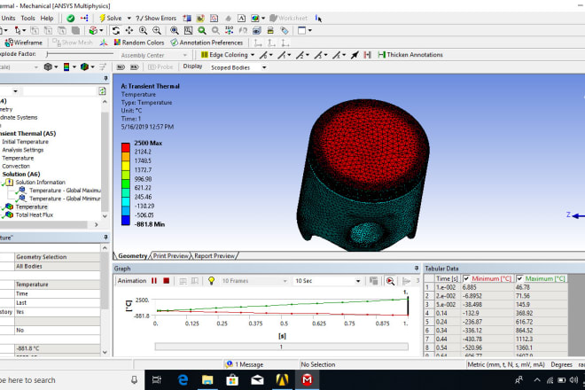 I will do solid works 3d modeling, simulation and fea analysis
