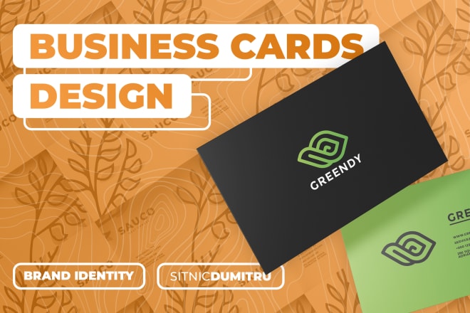 I will do stylish and modern business cards design