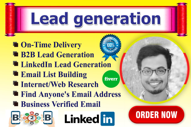 I will do targeted lead generation email list from linkedin and data entry