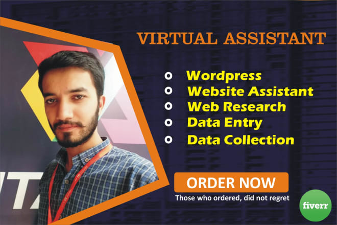 I will do virtual assistant, website assistant, wordpress VA jobs