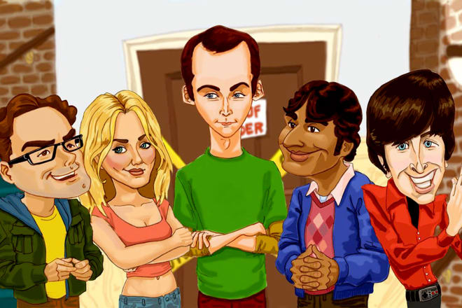 I will do your realistic cartoon,group caricature and comic art