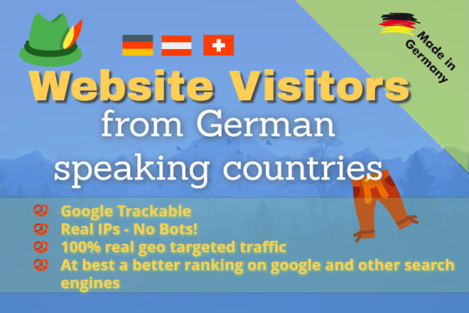 I will drive website traffic from germany, austria and switzerland