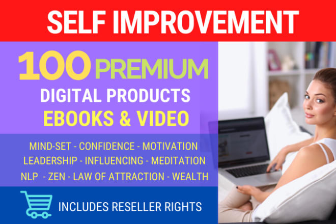 I will give you 100 premium self improvement digital products MRR