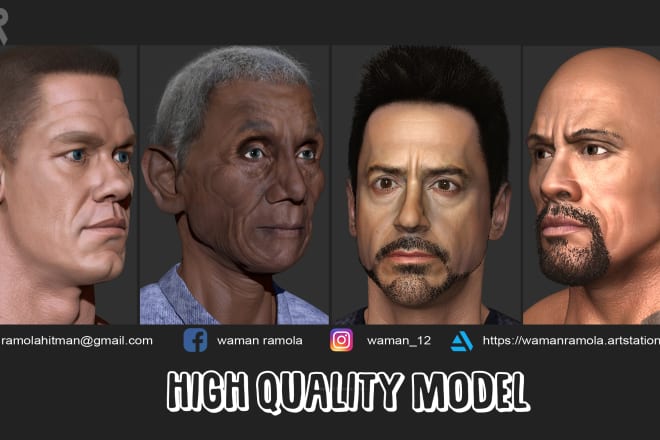 I will make best 3d models for movies,games and animations