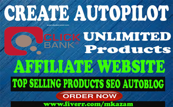 I will make clickbank affiliate website or clickbank affiliate marketing website