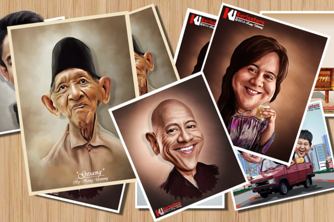 I will make digital caricature from your photo