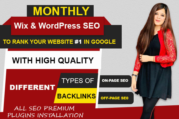 I will monthly SEO service with high quality backlinks for google top ranking