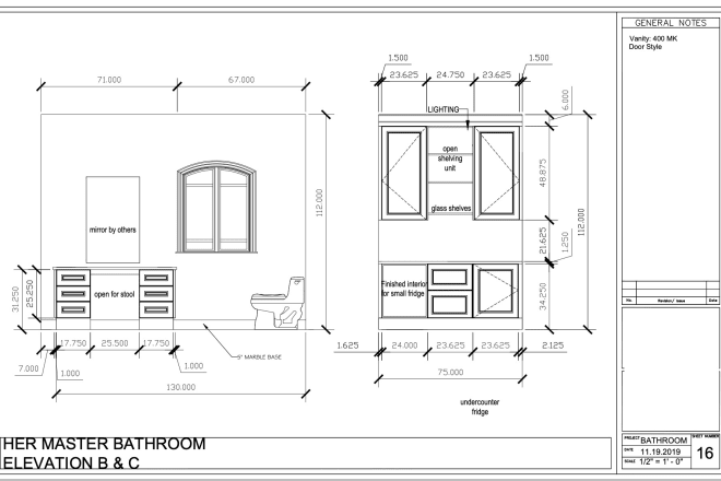 I will produce autocad drawings for trades