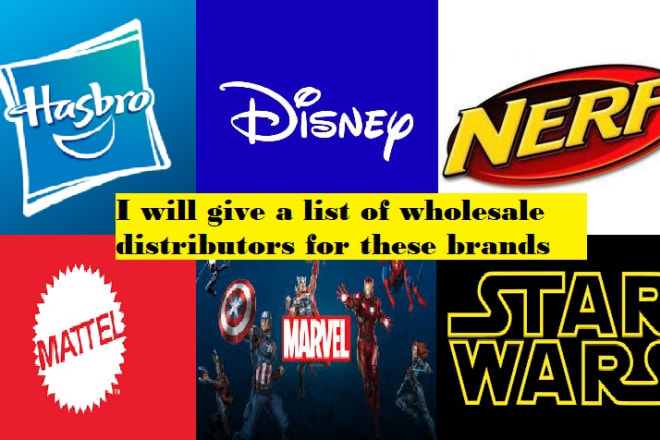 I will provide a list of authorized distributors that sell name brand toys like hasbro