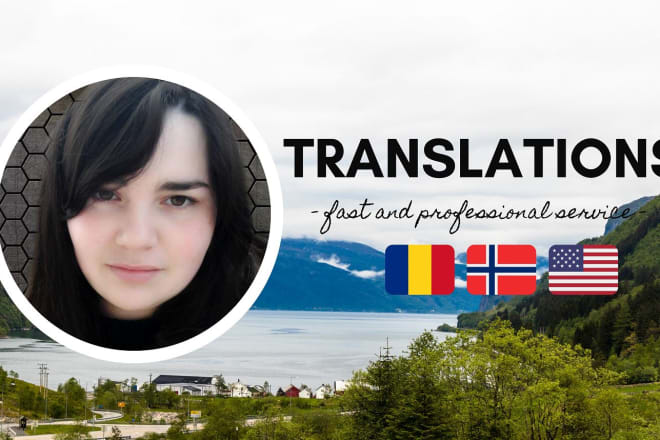 I will provide norwegian,english, romanian translation