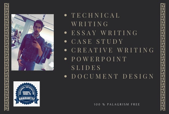 I will provide writing services and presentation designs