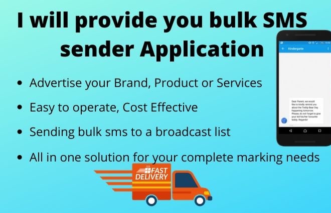 I will provide you bulk SMS sender software pc to phone