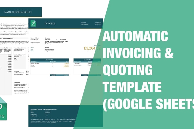 I will provide you with an automated invoicing and quoting google sheet