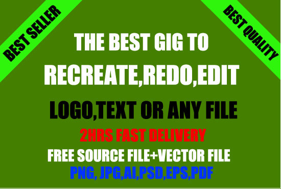 I will redo,remake,recreate,resize,edit logo jpg,image to vector