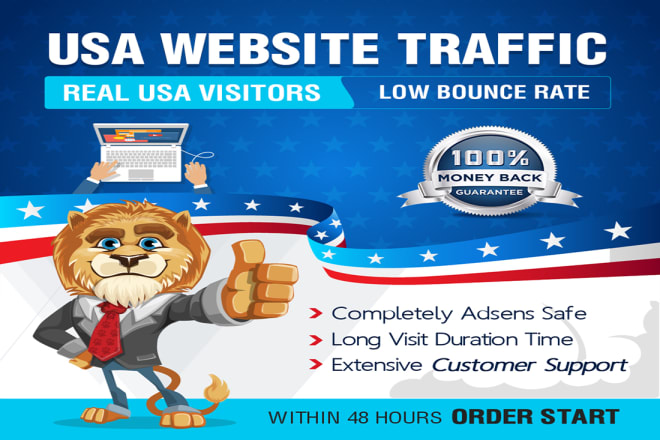 I will send unique USA traffic to your website, blog, online stores