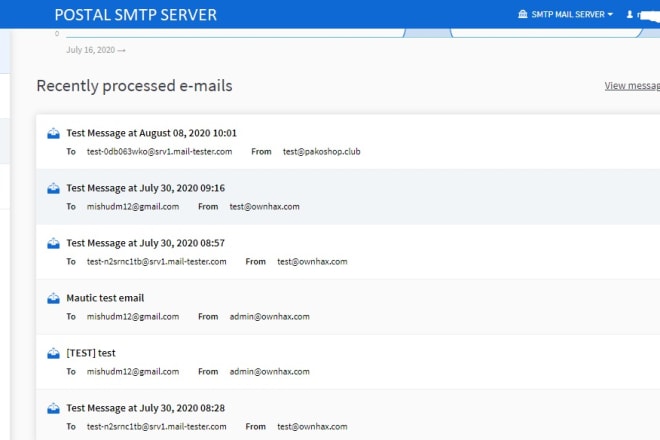 I will setup postal smtp email server with IP pools to send unlimited email