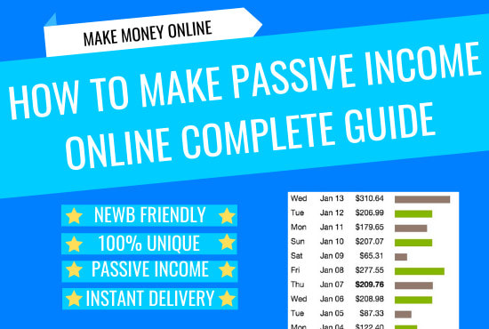 I will show you how to make passive income online selling ebooks