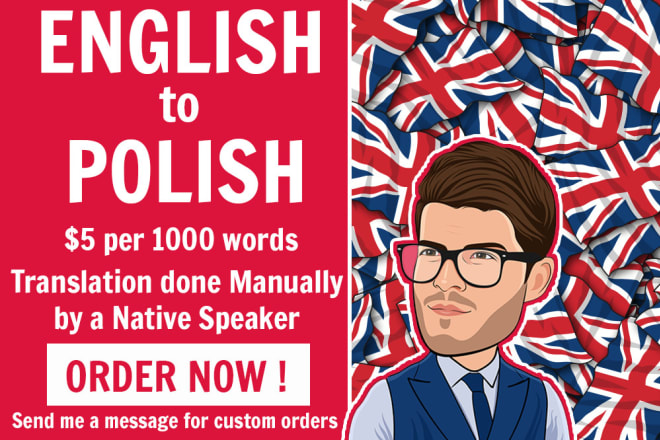 I will translate english to polish 1000 words within 24 hours