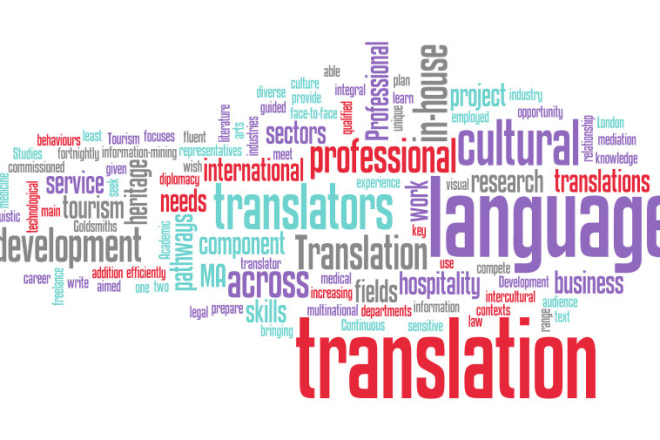 I will translate from english to arabic and from arabic to english
