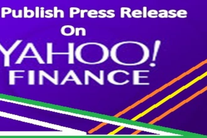 I will write and publish article in yahoo finance