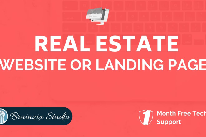 Our studio will create a pro real estate wordpress landing page or website