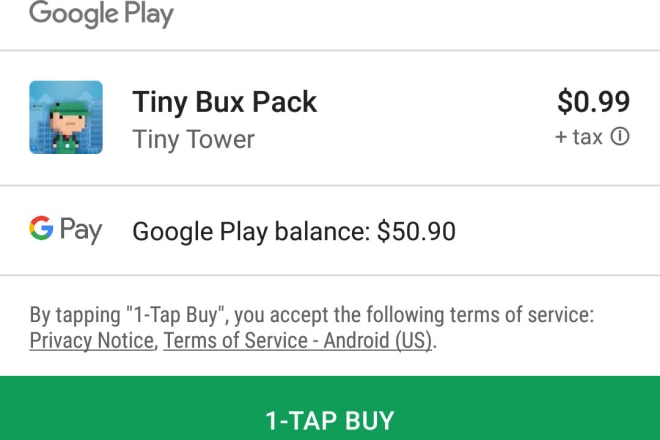 I will add in app purchase in your android application
