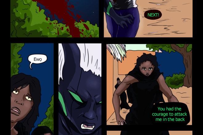I will african comic pages artist for hire